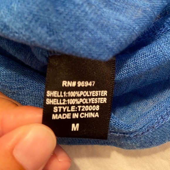 Royal Blue/White LeoMeetsVirgo Tank Top (Size M) - Picture 3 of 3